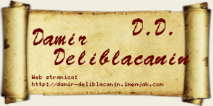 Damir Deliblaćanin vizit kartica